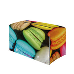 Colorful Macarons Print Leather Tissue Box Cover