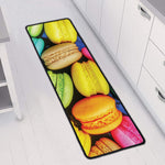Colorful Macarons Print Long Kitchen Mat