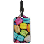 Colorful Macarons Print Luggage Tag