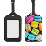 Colorful Macarons Print Luggage Tag