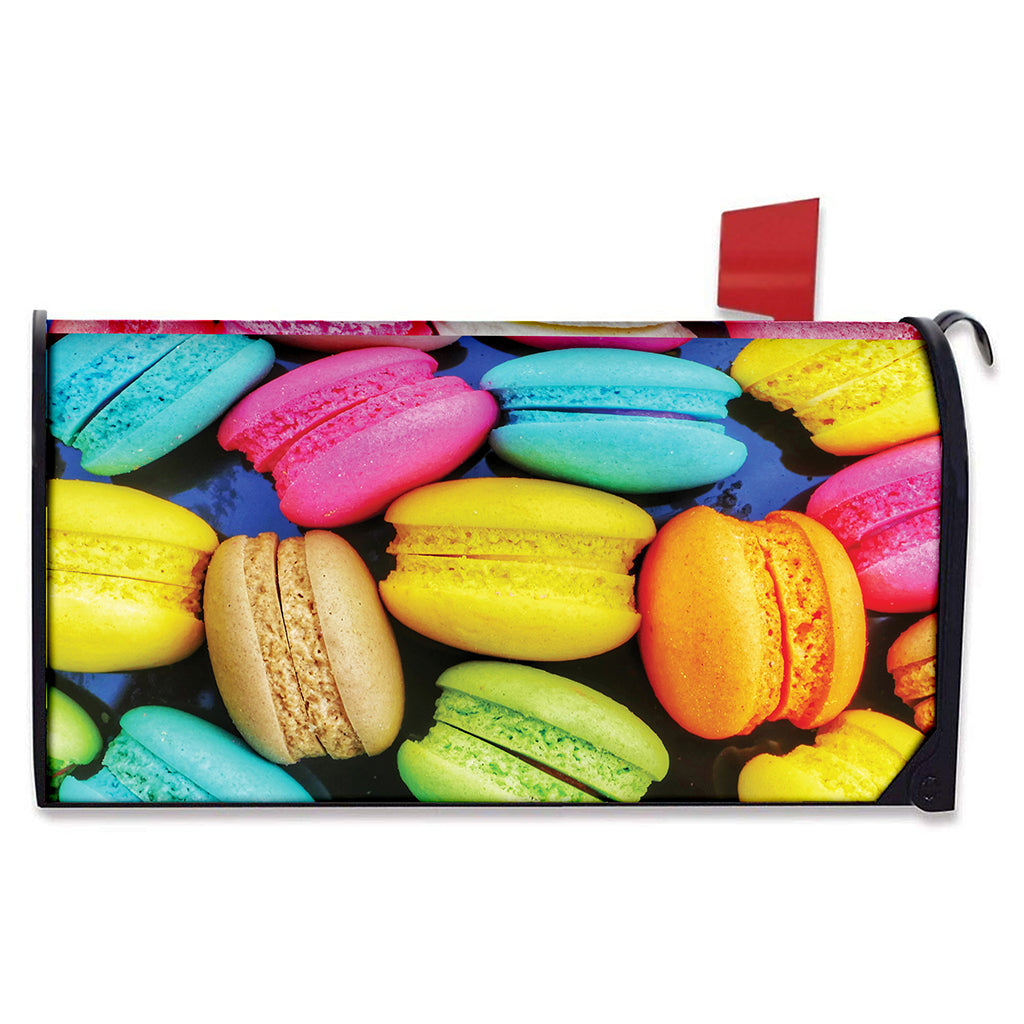 Colorful Macarons Print Mailbox Cover
