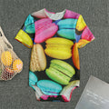 Colorful Macarons Print Men's Bodysuit