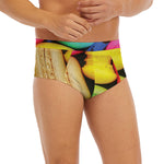 Colorful Macarons Print Men's Briefs