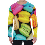 Colorful Macarons Print Men's Long Sleeve T-Shirt