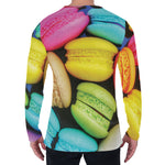 Colorful Macarons Print Men's Long Sleeve T-Shirt