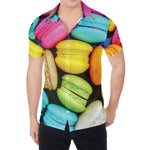 Colorful Macarons Print Men's Shirt