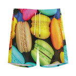 Colorful Macarons Print Men's Sports Shorts