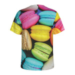 Colorful Macarons Print Men's Sports T-Shirt