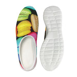 Colorful Macarons Print Mesh Casual Shoes