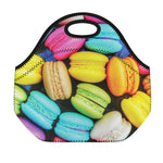 Colorful Macarons Print Neoprene Lunch Bag