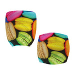 Colorful Macarons Print Office Chair Cover
