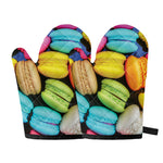Colorful Macarons Print Oven Mitts