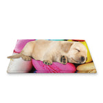 Colorful Macarons Print Pet Cooling Mat Cover