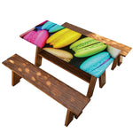 Colorful Macarons Print Picnic Table Cover