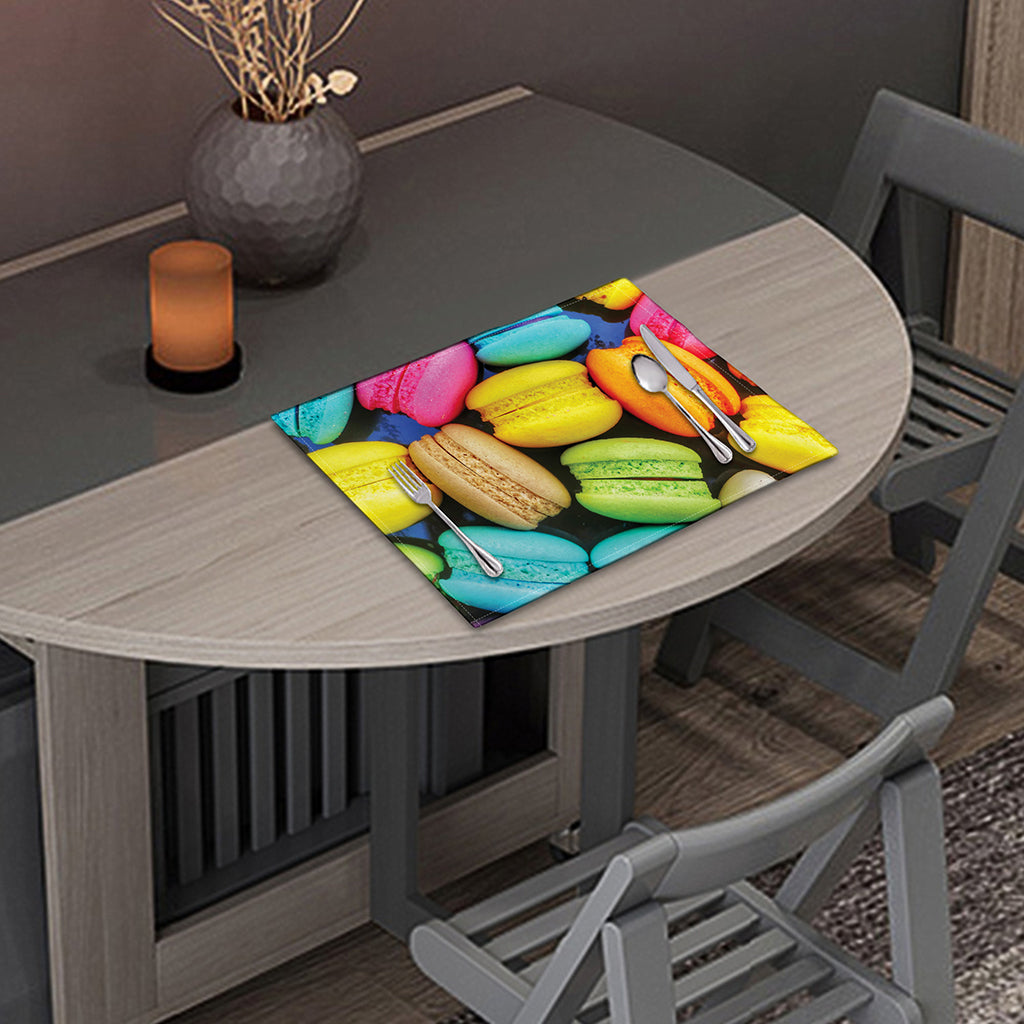 Colorful Macarons Print Placemat