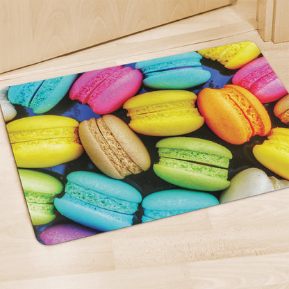 Colorful Macarons Print Polyester Doormat
