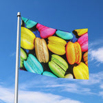 Colorful Macarons Print Polyester Flag
