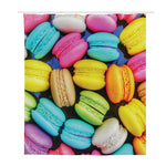 Colorful Macarons Print Polyester Shower Curtain