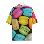 Colorful Macarons Print Rayon Hawaiian Shirt