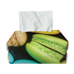 Colorful Macarons Print Rectangle Tissue Box Cover