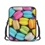 Colorful Macarons Print Rectangular Crossbody Bag