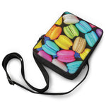 Colorful Macarons Print Rectangular Crossbody Bag