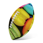 Colorful Macarons Print Rugby Ball