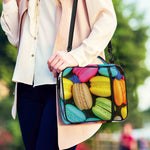 Colorful Macarons Print Shoulder Strap Bible Bag