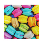 Colorful Macarons Print Silk Bandana