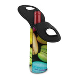 Colorful Macarons Print Single Neoprene Wine Tote