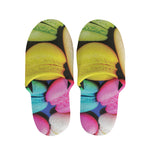 Colorful Macarons Print Slippers