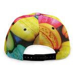 Colorful Macarons Print Snapback Cap
