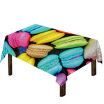 Colorful Macarons Print Tablecloth