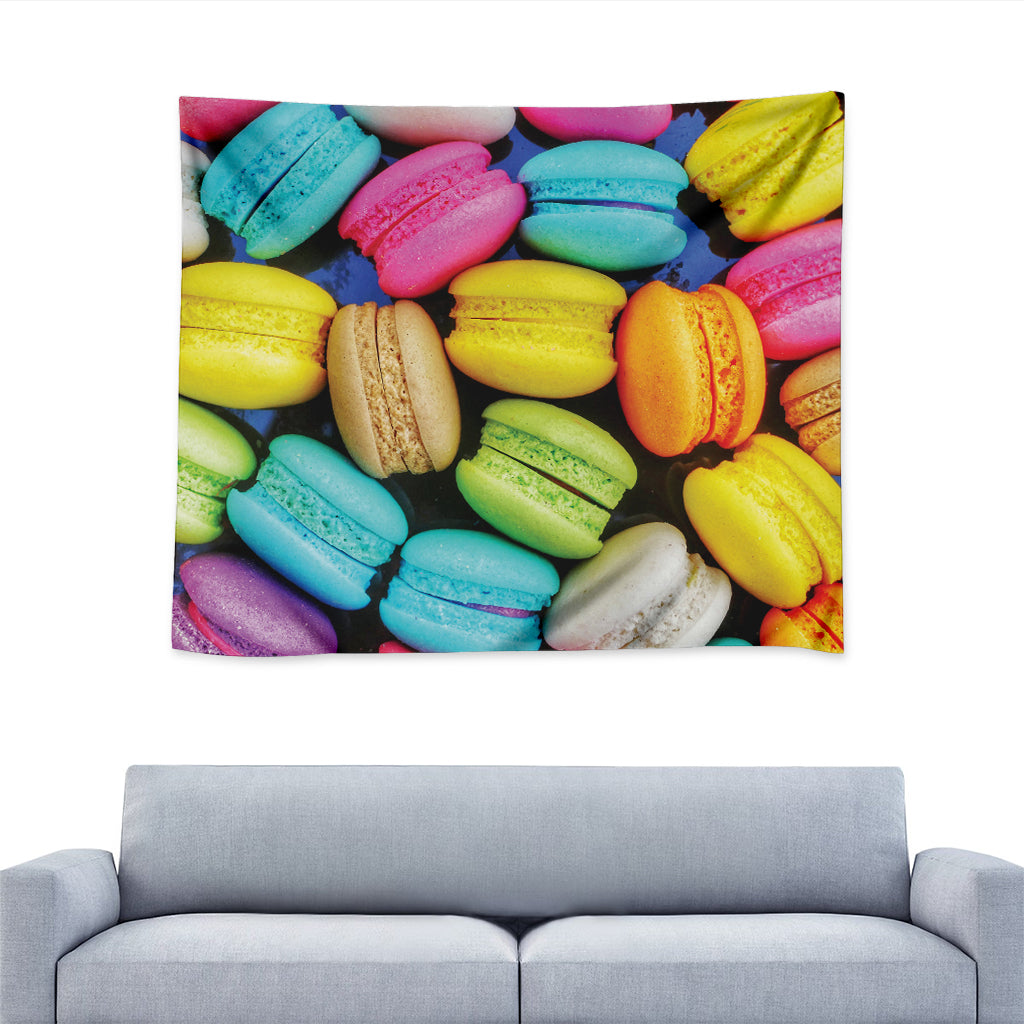 Colorful Macarons Print Tapestry