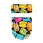 Colorful Macarons Print Toilet Lid And Tank Cover Set