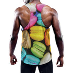 Colorful Macarons Print Training Tank Top
