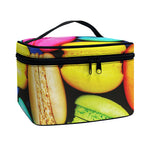 Colorful Macarons Print Travel Makeup Bag