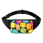 Colorful Macarons Print Waist Bag