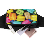 Colorful Macarons Print Waist Bag