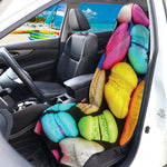 Colorful Macarons Print Waterproof Car Seat Cover