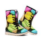 Colorful Macarons Print Winter Boots