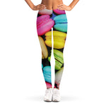 Colorful Macarons Print Women's Leggings