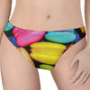 Colorful Macarons Print Women's Thong