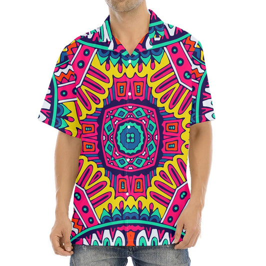 Colorful Mandala Bohemian Pattern Print Aloha Shirt