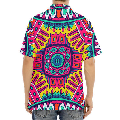 Colorful Mandala Bohemian Pattern Print Aloha Shirt