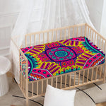 Colorful Mandala Bohemian Pattern Print Baby Crib Sheet