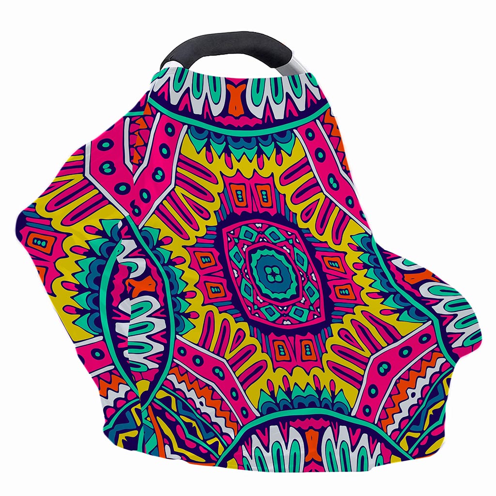 Colorful Mandala Bohemian Pattern Print Baby Seat Cover
