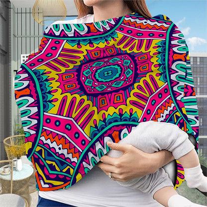Colorful Mandala Bohemian Pattern Print Baby Seat Cover