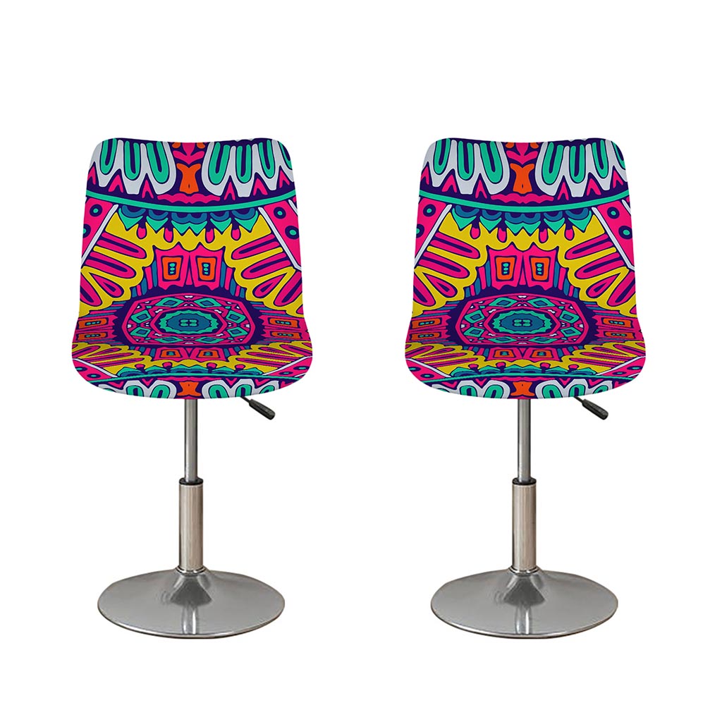 Colorful Mandala Bohemian Pattern Print Bar Stool Covers