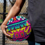 Colorful Mandala Bohemian Pattern Print Basketball